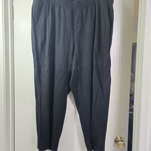 Old Navy Women's Black Linen Pant
